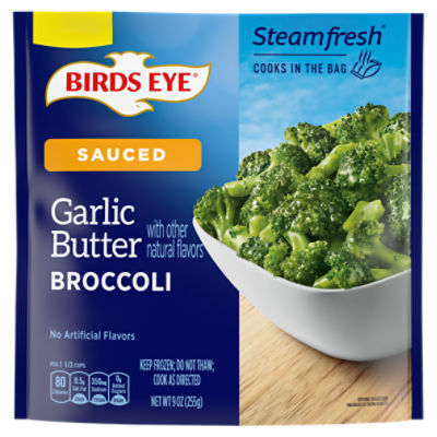 Birds Eye Steamfresh Sauced Garlic Butter Broccoli, 9 oz