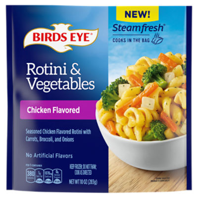 Birds Eye Steamfresh Chicken Flavored Rotini & Vegetables, 10 oz