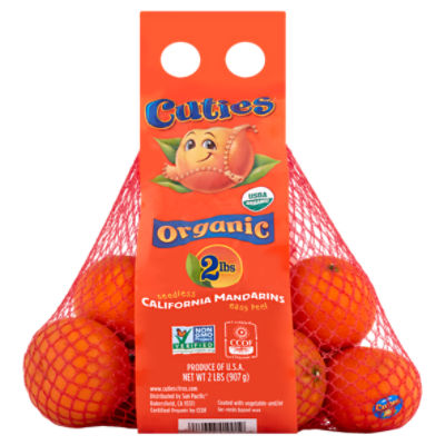 Cuties Organic Seedless California Mandarins, 2 lbs