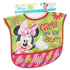 Disney Minnie Mouse Toddler Bibs, 2 count