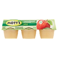 Mott's Unsweetened Applesauce, 3.9 oz, 6 count