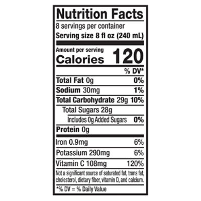 Mott S Tomato Juice Nutrition Facts Blog Dandk