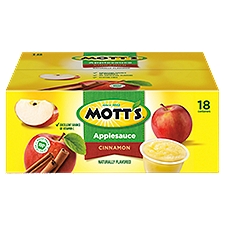 Mott's Cinnamon Applesauce, 4.0 oz, 18 count