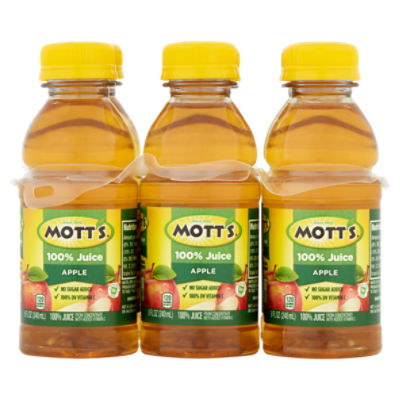 Motts Apple 100 Juice 8 Fl Oz 6 Count