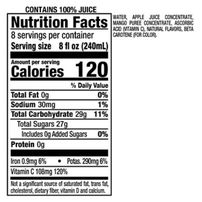 Mott's Apple Mango 100% Juice, 64 fl oz