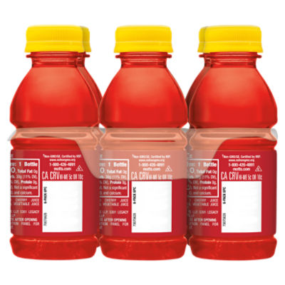 Mott's 100% Juice Fruit Punch Juice, 8 fl oz, 6 Count Bottles 