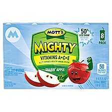 Mott's Mighty Soarin' Apple Juice, 6.75 Fl Oz Drink Boxes, 8 Pack, 54 Fluid ounce