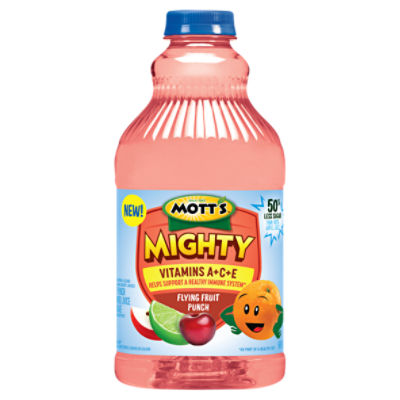 Mott's Mighty Flying Fruit Punch Flavored Juice Beverage, 64 fl oz