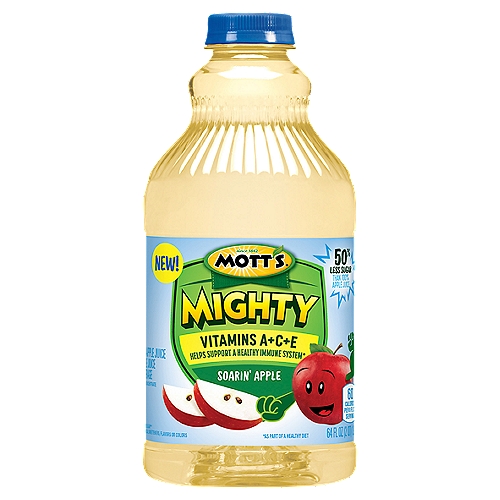 Mott's Mighty Soarin' Apple Juice Beverage, 64 fl oz