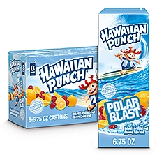 Hawaiian Punch Polar Blast, 6.75 fl oz tetra, 8 pack