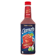 Clamato El Original Preparado from Concentrate, Tomato Cocktail, 33.8 Fluid ounce