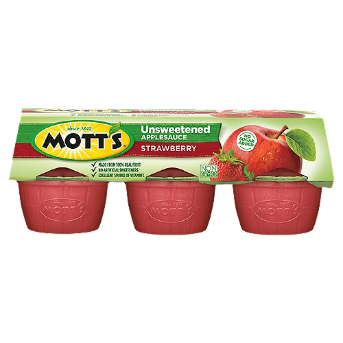 Mott's Strawberry Unsweetened Applesauce