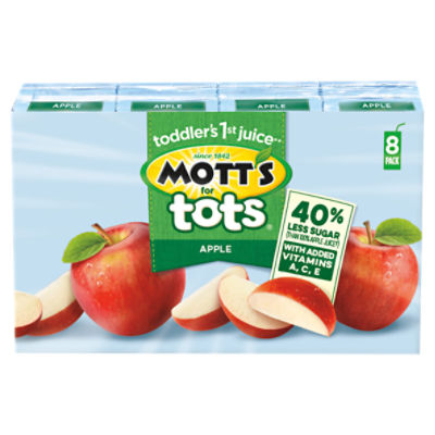 Mott's for Tots Apple Juice, 8 count