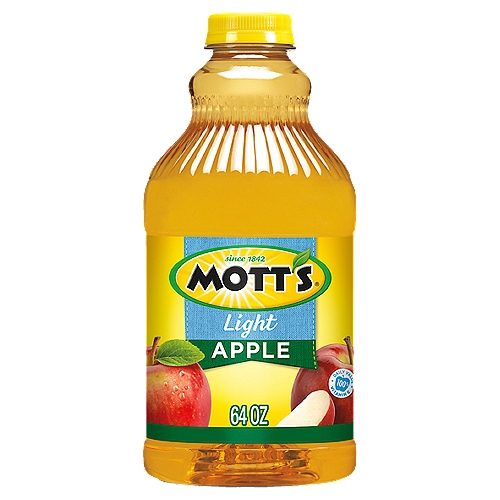 Mott's Light Apple Juice, 64 oz
This Product 50 Calories, 100% Apple Juice 110 Calories per 8 Fl Oz.