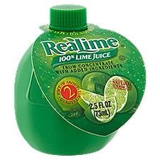 Realime 100% Lime Juice - Single Bottle, 2.5 Fluid ounce