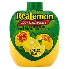 ReaLemon 100% Lemon Juice, 2.5 fl oz, 2.5 Fluid ounce