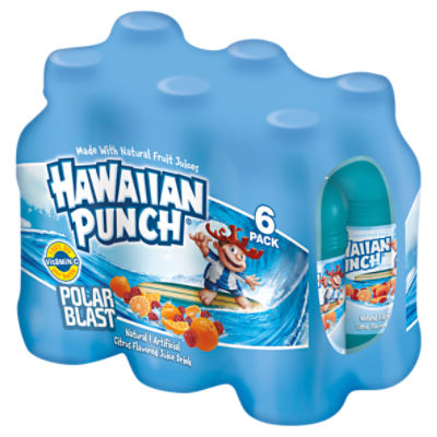 Hawaiian Punch Polar Blast, 6 fl oz pouches, 10 pack, Fruit & Berry