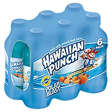 Hawaiian Punch Polar Blast, Juice Drink, 6 Each