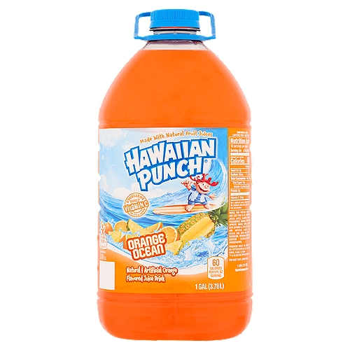 Hawaiian Punch Orange Ocean Juice Drink, 1 gal
Natural & Artificial Orange Flavored Juice Drink