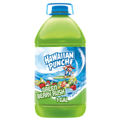 Hawaiian Punch Green Berry Rush Juice Drink, 3.78 L, 1 Gallon