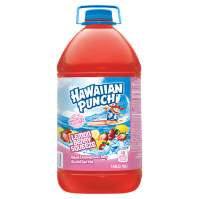 Hawaiian Punch Lemon Berry Squeeze Juice Drink, 1 gal