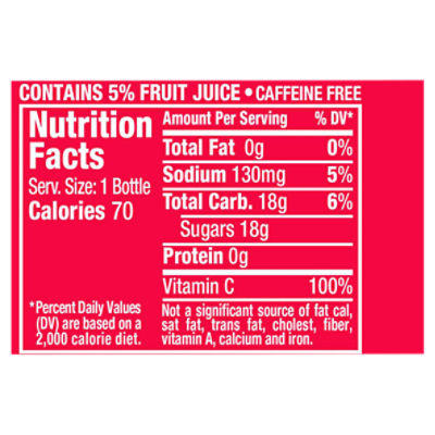 Hawaiian Punch Fruit Juicy Red 10 fl. oz. - 24/Case