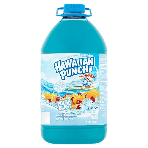 Hawaiian Punch Polar Blast Juice Drink, 1 gal
Natural & Artificial Citrus Flavored Juice Drink