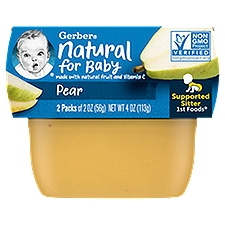 (Pack of 2) Gerber 1st Foods Pear Baby Food, 2 oz Tubs, 4 Ounce