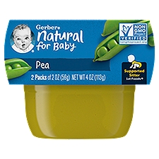 GERBER NATUAL 1st Foods Pea (2x2oz)