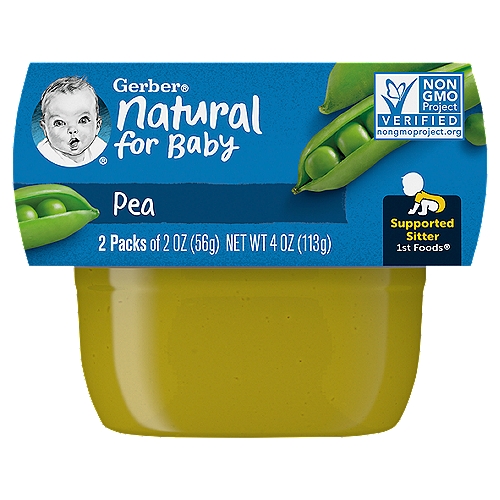 GERBER NATUAL 1st Foods Pea (2x2oz)