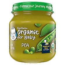 Gerber 1st Foods Pea Supported Sitter, Baby Food, 4 Ounce