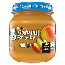 GERBER Natural 1F Mango Glass Jar 4oz