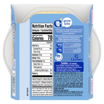 Gerber Pickups Cheese & Spinach Ravioli, Ounce (Pack, 43 OFF