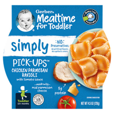 GERBER MEALTIME PICKUPS CHICKEN PARMESAN RAVIOLI 4.5ounce