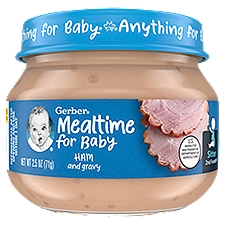 Gerber 2nd Foods Ham and Gravy Sitter, Baby Food, 2.5 Ounce