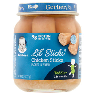 Gerber chicken store sticks growing hair