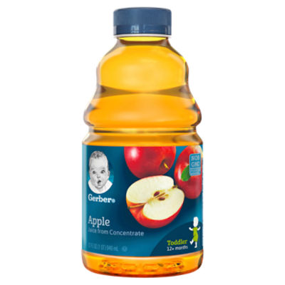Gerber Apple Juice, Toddler, 12+ Months, 32 fl oz