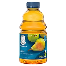 Gerber 100% Pear Juice - Single Plastic Bottle, 32 Fluid ounce