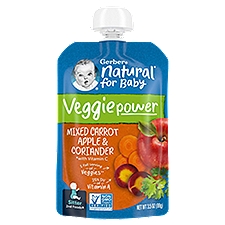 Gerber 2nd Foods Veggie Power Mixed Carrot Apple & Coriander, Baby Food, 3.5 Ounce
