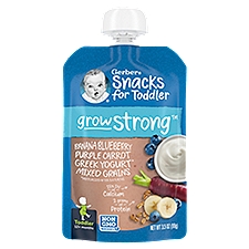 Gerber Grow Strong Mixed Grains Baby Food, Toddler, 12+ Months, 3.5 oz, 3.5 Ounce