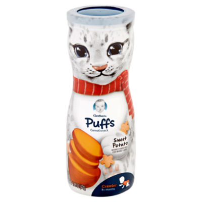 Gerber Baby Snacks Puffs, Sweet Potato, 1.48 Ounce (Pack of 6)