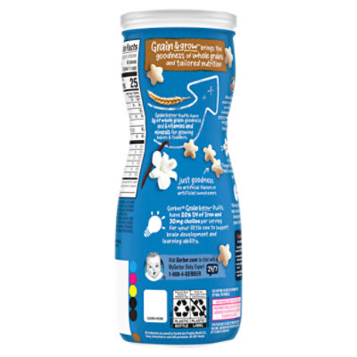 Gerber banana puffs sales nutrition