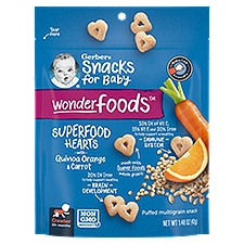 Gerber WonderFoods SuperFood Hearts Quinoa Orange , 1.48 Ounce