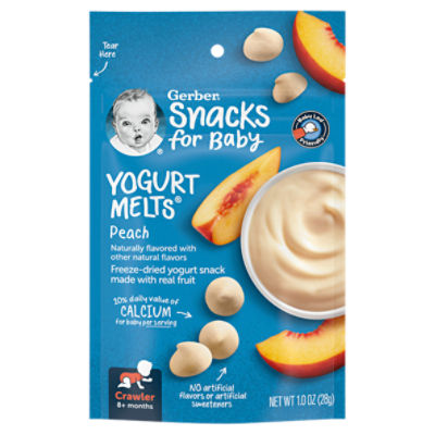 Gerber Yogurt Melts, Peach, 1 oz.
