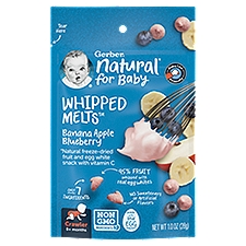 Gerber Whipped Melts Banana Apple Blueberry Baby Food, Crawler, 8+ months, 1.0 oz