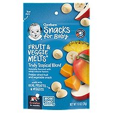 Gerber Fruit and Veggie Melts Truly Tropical Blend, , 1 Ounce