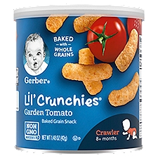 Gerber Lil' Crunchies Garden Tomato Baked Corn Snacks, 1.48 Oz