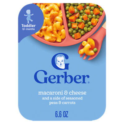 Gerber Macaroni & Cheese Baby Food, Toddler 12+ months, 6.6 oz