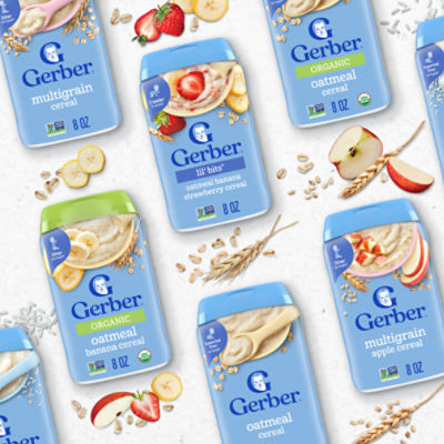 Gerber 1st Foods Oatmeal Cereal Baby Food, Supported Sitter, 8 oz