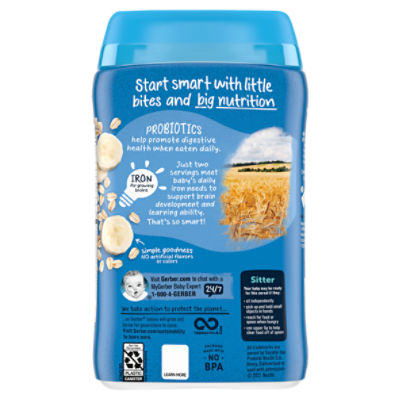 Probiotic cereal for store babies